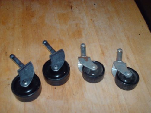 4 USED CASTER WHEELS 2 ARE 2 INCH 2 ARE 1 1/2 INCH-
							
							show original title