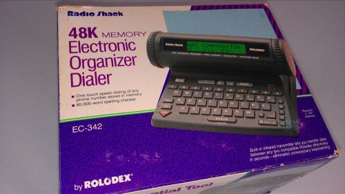 Radio Shack Electronic Rolodex 48K Directory Organizer Phone Dialer Vintage
