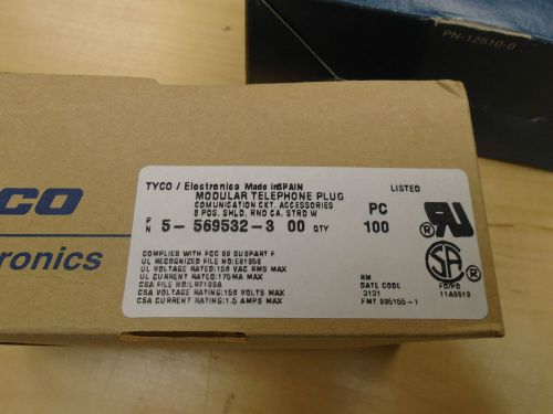 Lot of 650+ Tyco Amp Connector part # 5-569532-3