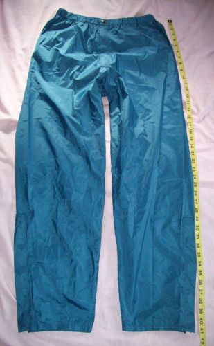 Unisex PELZER RAIN WEAR Clackamas Oregon USA Blue Pants Small 28.5 inch inseam