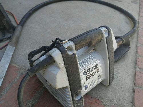 WYCO TOOLS, SURE SPEED CONCRETE VIBRATOR, WSD1T, 1 3/8&#034; HEAD, 115 VOLTS, 15 AMPS