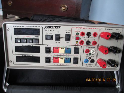 POWERTEC MP-10/3 MULTI FUNCTION RELAY TESTER 3 Phase  4 WIRE VOLTAGE INPUT