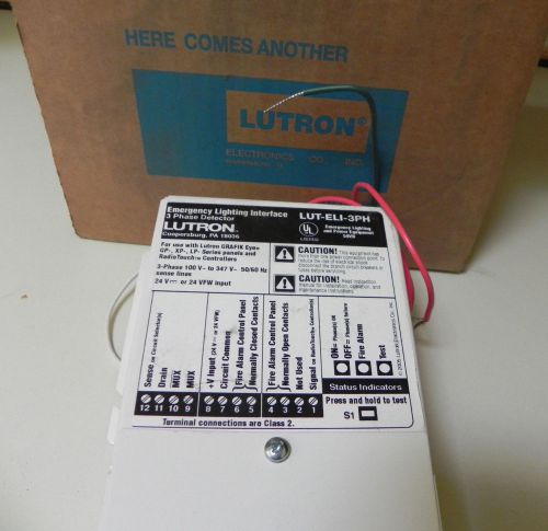 LUTRON LUT-ELI-3PH Grafik Eye Emergency Lighting Interface, 120/480 v systems