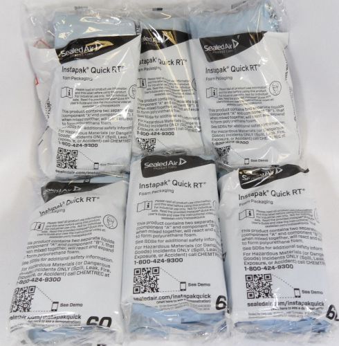 Sealed Air Instapak Quick RT #60 Foam Packaging 18&#034; x 24&#034; Lot 6 Bags Instapack