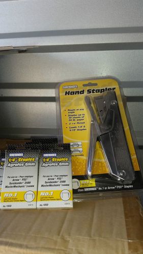 Surebonder Hand stapler with 5 boxes of 1/4&#034; staples