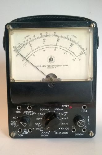 Bruno-New York Industries Model PM-7 Analog Multimeter; Untested