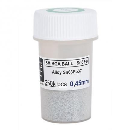 Solder balls for BGA 0.45mm 250k, Leaded
