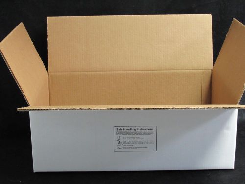 150ct white cardboard double wall food safe freezer/keep frozen 23.5&#034;x16&#034;x8&#034; box for sale