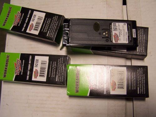 Lot of 4 NOS Interstate Workaholic Batteries RAD1830 = Motorola NTN7143 SALE