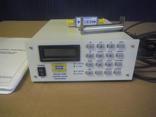 AMI 286 Liquid Level Controller With Sensor And Valve Cryogen Monitor