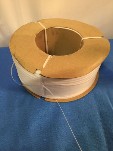 Polypropylene Strapping Coil, White  Machine Grade 1/2&#034; 9 x 8 Core 9900 FT