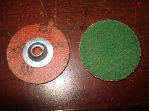 MERIT Powerlock Cloth Abrasive Discs Grit 40  1-1/2&#034; Diameter QTY 75 |LH3|RL
