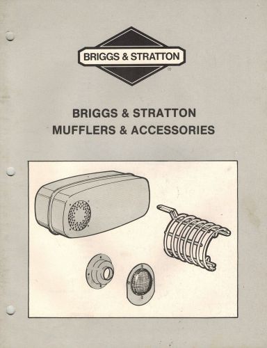 BRIGGS/ STRATTON MUFFLERS ACCESSORIES   MANUAL