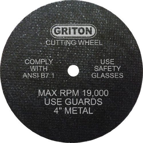 Griton ca4042 arbor industrial cut off wheel for metal, 1/4&#034; hole diameter, 4&#034; for sale