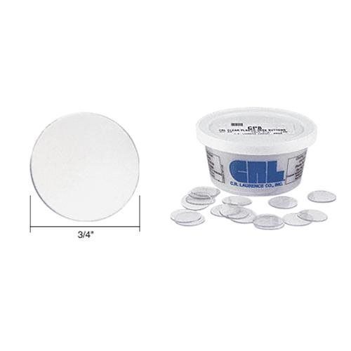 CRL Clear Plastic Desk Buttons Protect Desk and Table Top  Glass Surfaces CP8