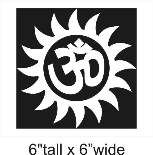 Om Aum Hinduism Car Truck Bumper Vinyl Sticker Decal Decor-1545