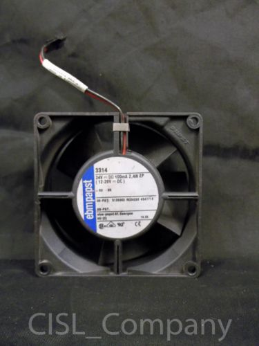 Ebmpapst 3314 Axial Cooling Fan 24VDC 100mA 2.4W 3-5/8&#034; X 1-1/4&#034; Free Shipping