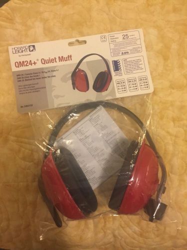Howard Leight QM24+ EN352 Quiet Muff Adjustable Ear Hearing Protection Muffs NIB