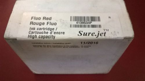 SURE.JET 4139534P Fluo Red High Capacity Ink Cartridge Install Before 11-2016