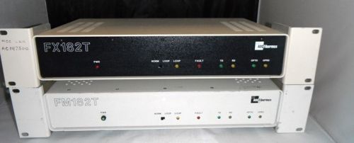 Set of Vintage 1 ADC Fibermux FX 182T and 1 ADC Fibermux FM 182T Multiplexers