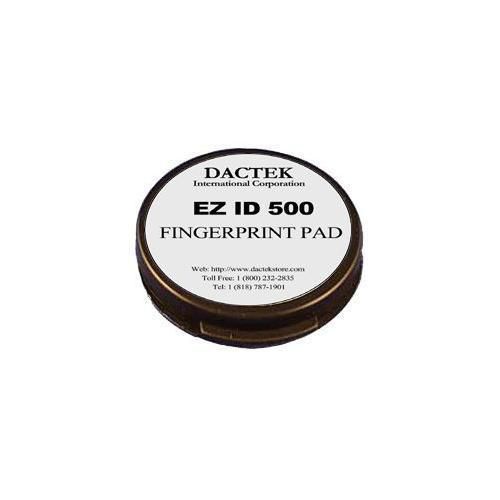 Dactek EZ ID 500 Black Inkless Fingerprint Pad (3 Count) New