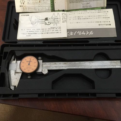 Orange mitutoyo 6 inch dial caliper (Last Time Posting, Bid If You Want It)