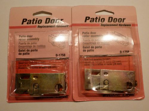 Pair prime-line d 1758 sliding door roller assmbly 1-1/8-inch ball bearings new for sale