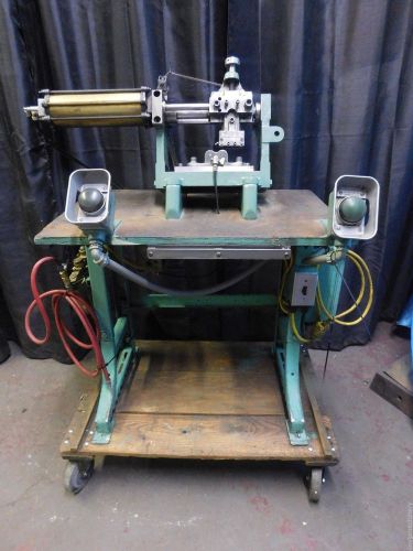 Roll marking machine numberall 301c pneumatic for round / cylindraical parts for sale