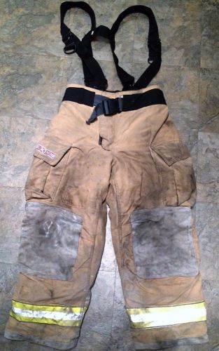 Firefighter turnout/bunker pants w/ belt/susp. - globe g-xtreme - 38 x 30 - 2005 for sale