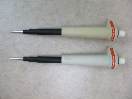 Lot of 2 - beckman 10ul accustroke pipet pipette for sale