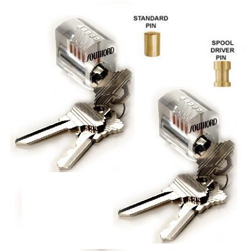SouthOrd Visible Cutaway Practice Locks Standard and Spool Pins ST-40 New