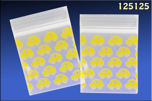 Zip Lock baggies 1.25 x 1.25 (1000/pack) - Yellow Car