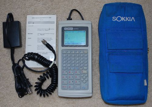 Sokkia SDR33 1MB Survey Data Collector Case Rechargeable Battery Reference Card