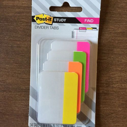 Lot of 12 Packs Post-It Study Divider Tabs NEW