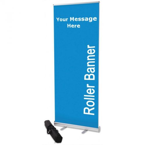 33&#034; x 80&#034; Roller Banner With Printing on Backlit Film High Quality Material