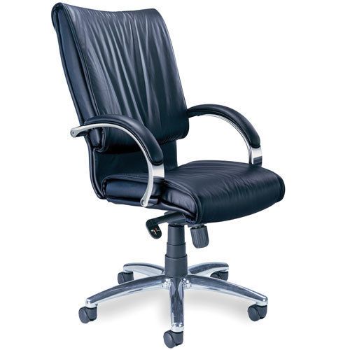 Conference chair executive genuine leather chrome base frame office room new for sale