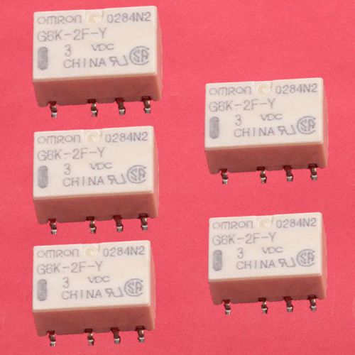 5pcs smd 3v g6k-2f-y-3vdc signal relay 8pin for omron relay for sale