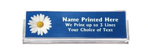 Daisy Blue Custom Name Tag Badge ID Pin Magnet for Scout Leaders Florists