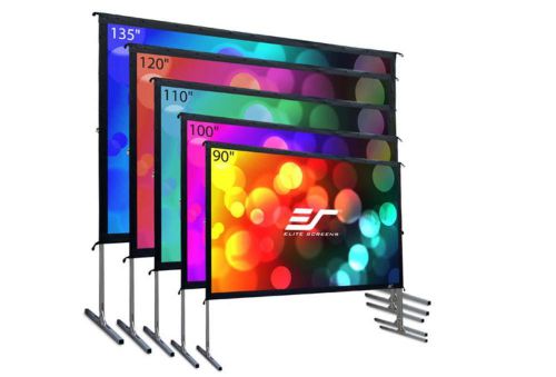 New elite screen oms135hr2 yard master 2 series 135&#034; (16:9) projector screen for sale