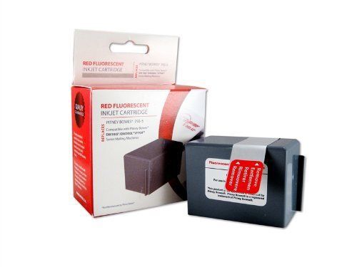 2PK  Pitney Bowes 793-5 Compatible Red Ink Cartridge For DM100i DM200i P700