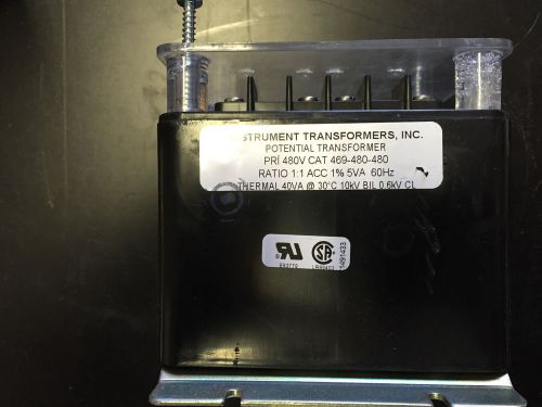 Instrument Transformers Inc. 3-phase 3-wire Potential Transformer 2VT469-480-480