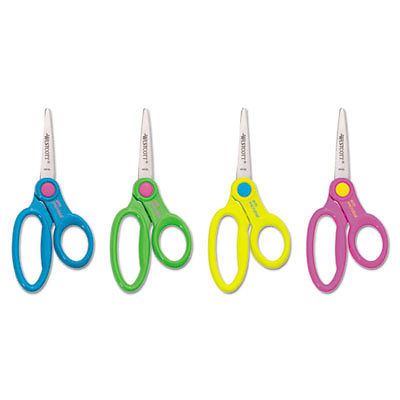 Kids Scissors With Antimicrobial Protection, Assorted Colors, 5&#034; Pointed