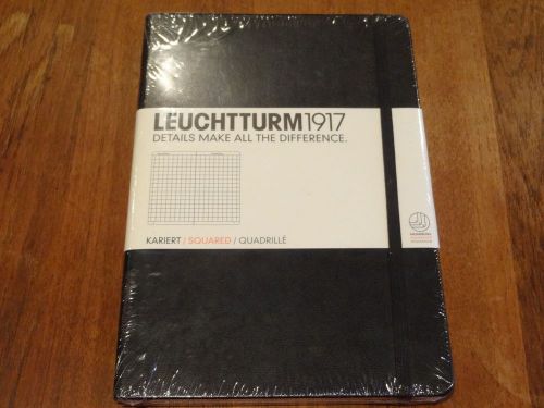 Leuchtturm1917 Medium Notebook Squared A5 - Black - 315928 - 145mm x 210mm