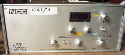 NCC E70 POWER SUPPLY SN. E70B - FOR PARTS ONLY (ITEM #L 1541/14)