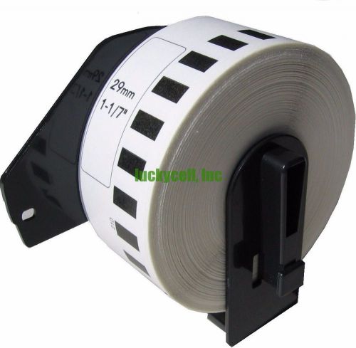 1 roll of dk-2210 brother-compatible labels with 1 reusable cartridge for sale