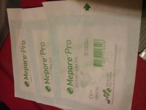 Mepore Pro 2.5x3&#034; wound dressing lot of 3
