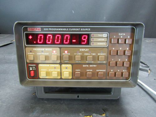 Keithley 220 Programmable Current Source - Sold For Parts or Repair