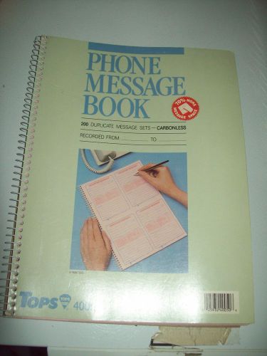 PHONE MESSAGE BOOK*********************