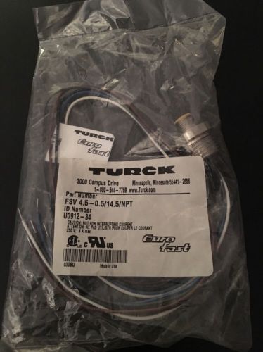 Turck Male Connector FSV 4.5-0.5/14.5/NPT
