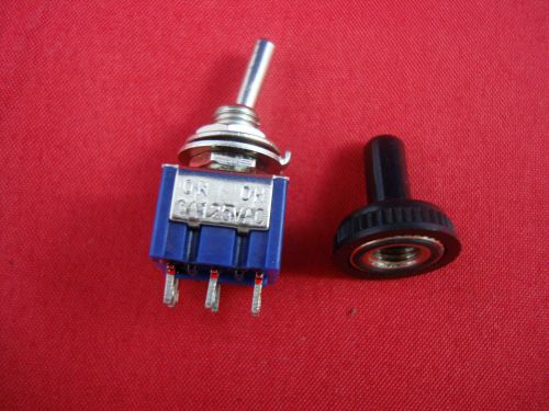 Lot of (10) DPDT Miniature Toggle Switch ON-ON Maintained Water Proof